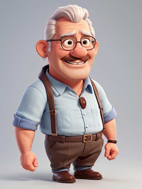 3d illustration character