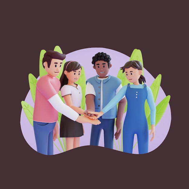 3d illustration charecter