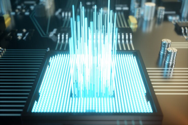Photo 3d 插图 电路板 技术背景