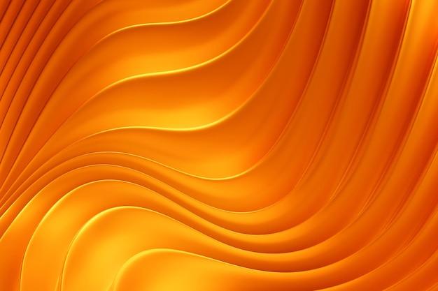 3d illustration of a classic orange abstract gradient background with lines PRint from the waves Modern graphic texture Geometric pattern