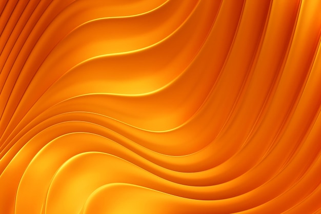 3d illustration of a classic orange abstract gradient background with lines print from the waves modern graphic texture geometric pattern