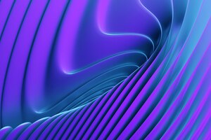 3d illustration of a classic purple abstract gradient background with lines print from the waves modern graphic texture geometric pattern