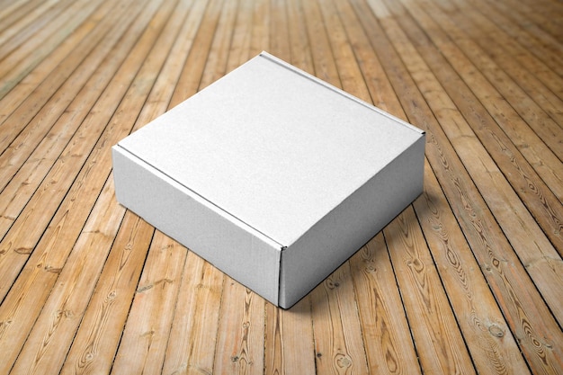 3D illustration Closed mailing box isolated