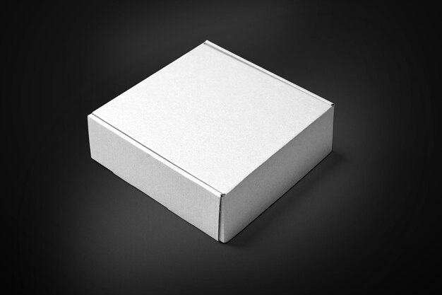 3D illustration Closed mailing box isolated