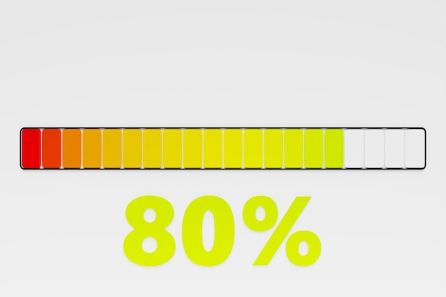 Photo 3d illustration control panel icon high risk concept on spedometer credit rating scale