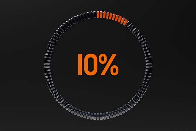 3d illustration control panel icon High risk concept on spedometer Credit rating scale