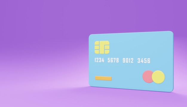 3d Illustration Credit Card