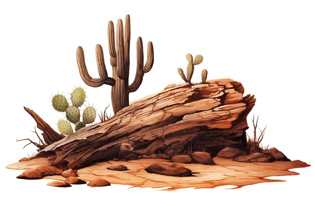 3d illustration desert