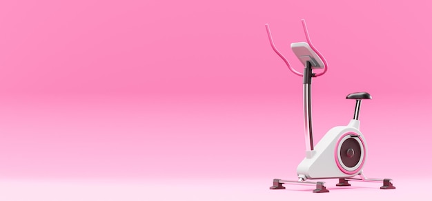 3D illustration Exercise bike on an isolated background