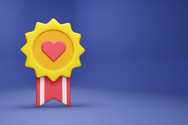 3d Illustration Favorite Medal