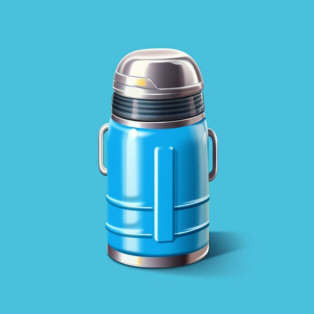 Photo 3d illustration of a flask shape