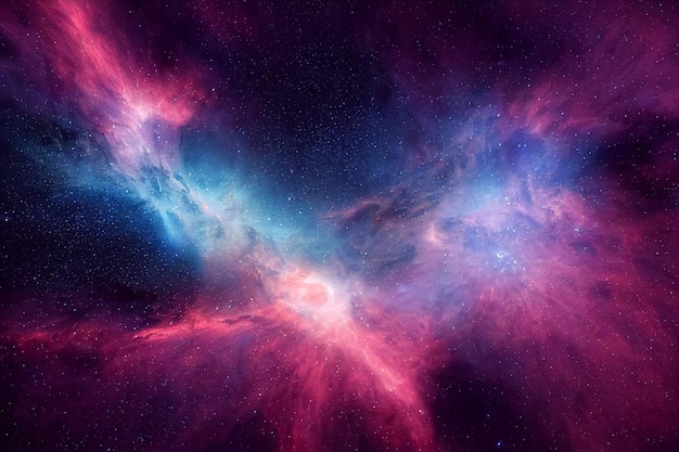 3d illustration of galaxy and cosmos space in bright majestic\
stars