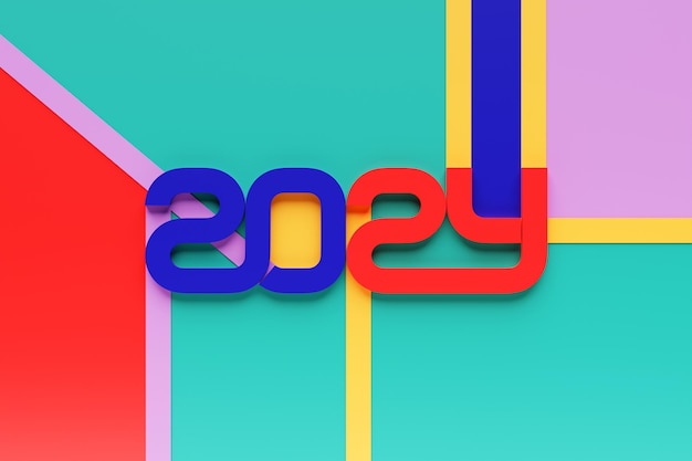 3 d イラスト新年あけましておめでとうございます 2024 背景テンプレート番号 2024 の休日の体積 3 D イラストお祝いポスターやバナーのデザイン現代の新年あけましておめでとうございますの背景