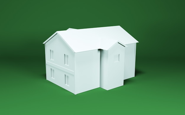 3d illustration. house isolated on background