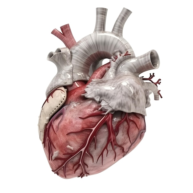 A 3d illustration of a human heart