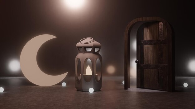3Dイラスト イスラム教のデザイン