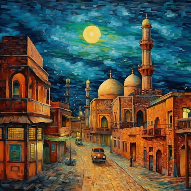 3d illustration islamic mosque art