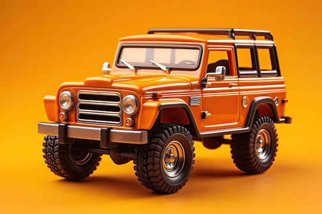 3d illustration jeep car on isolated background