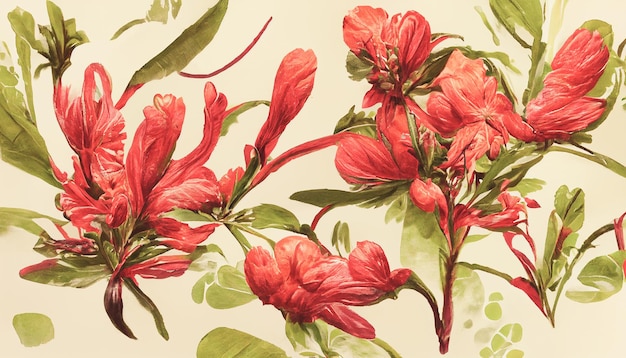 3d illustration liberty flower pattern floral background design for fashion wallpapers