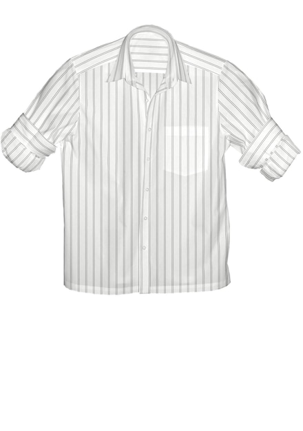 3D иллюстрация мужская осенняя рубашка