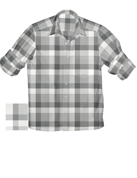 3D-иллюстрация современной мужской рубашки