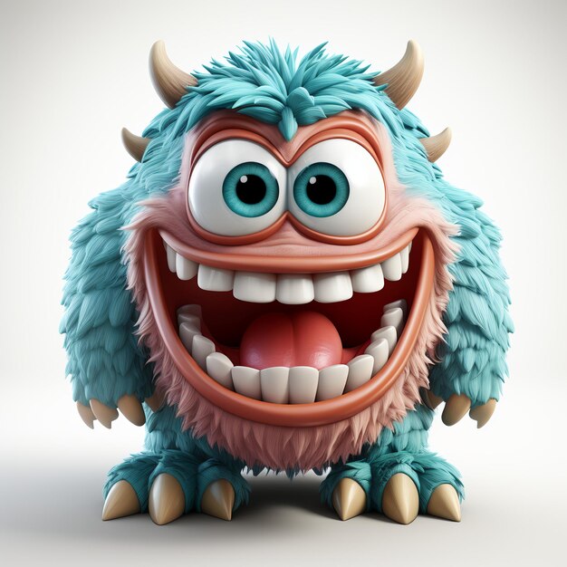 3d illustration of monster character