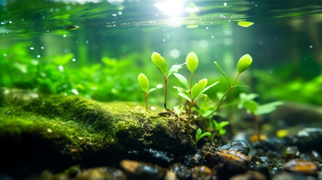 Foto illustrazione 3d del villaggio naturale