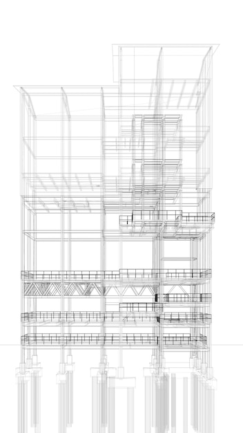 写真 産業建物の3dイラスト