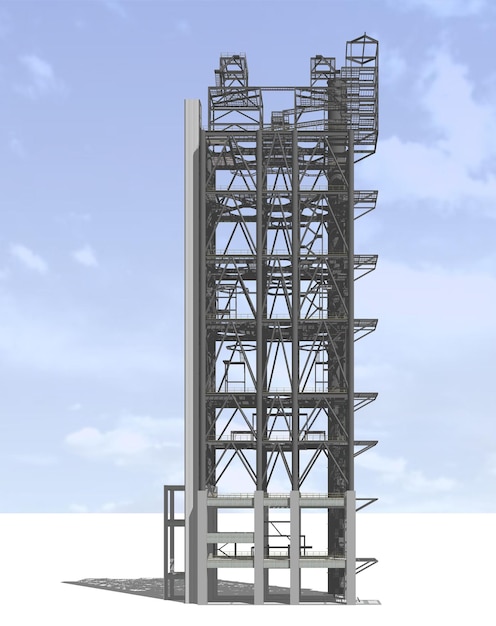 写真 産業建物の3dイラスト