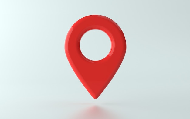 3d Illustration of pin point or location marker