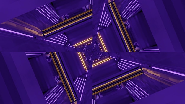 3d illustration of purple geometric patter as 4k uhd background