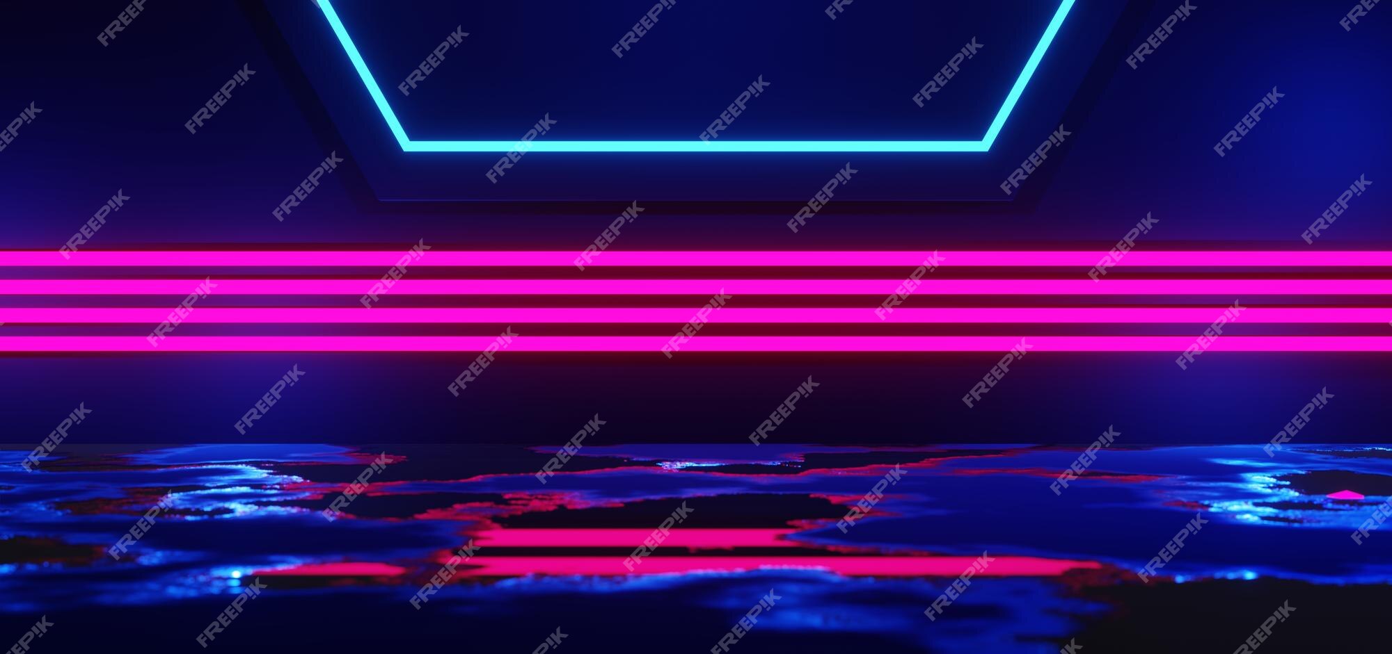 Premium Photo  3d illustration renderinggaming gamer background abstract  wallpapercyberpunk style metaverse scifi game neon glow of stage scene  pedestal room