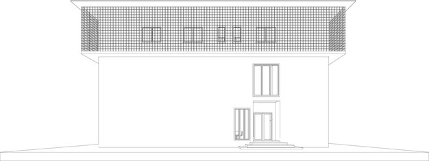 Photo 3d illustration of residential project