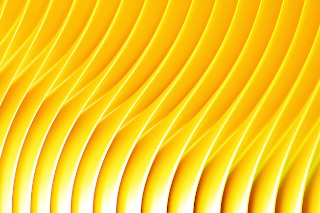Фото 3d иллюстрации ряды желтой линии. геометрический фон, узор переплетения.