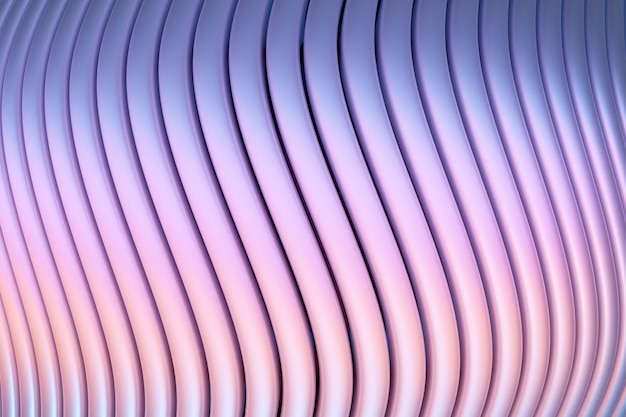 3d illustration of rows  pink and blue portal, cave .Shape pattern.