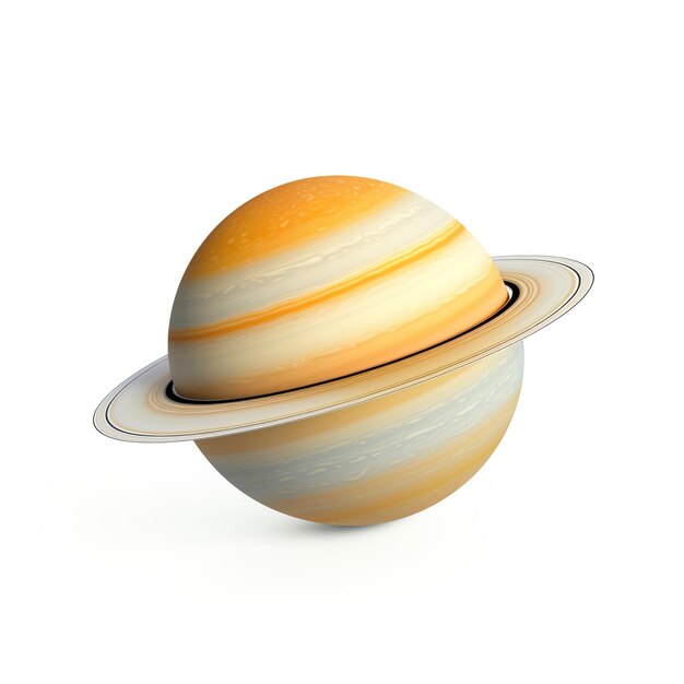 土星の3Dイラスト