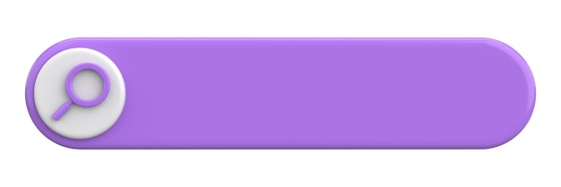 3D Illustration of a Search Box