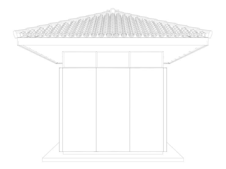 Photo 3d illustration of security booth