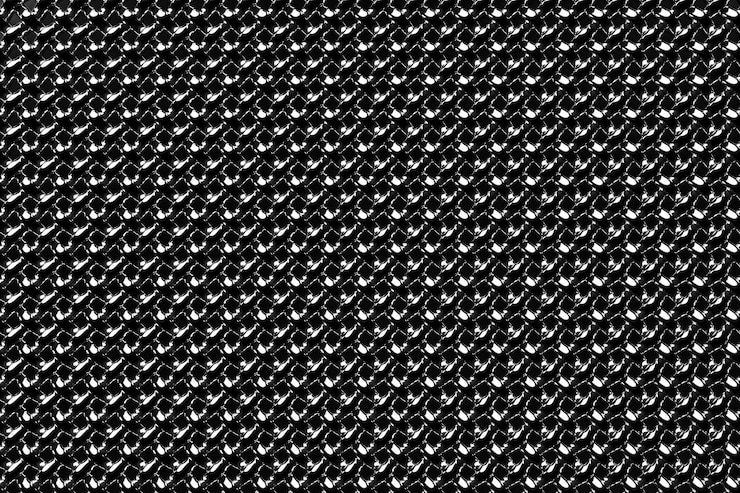 Photo 3d illustration silver metal mesh bright contrast color hand drawn ornament textured background