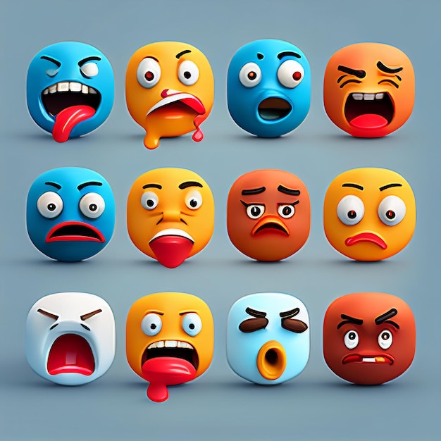 Foto illustrazione 3d dell'emoticon sorridente della giornata mondiale delle emoji