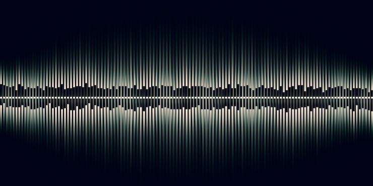 Photo 3d illustration sound wave abstract music pulse sound wave graph of frequency and spectrum separately on black