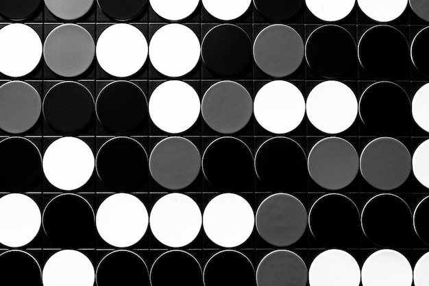 Ai が生成した黒と白の色のミニマリズム スタイルの球の 3 d イラストレーション