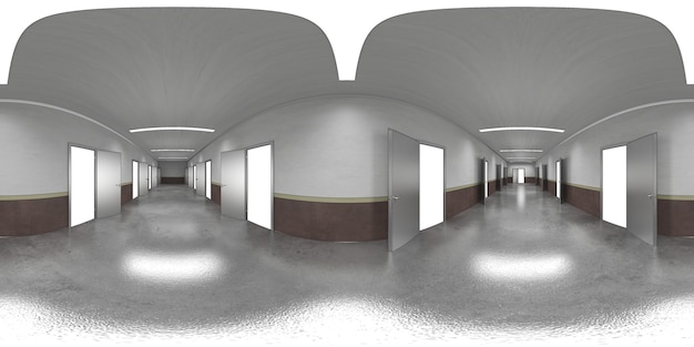 3d illustration spherical 360 vr degrees a seamless panorama of\
the room and room of light interior