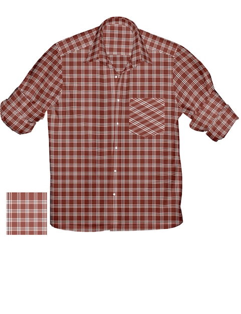 Foto illustrazione 3d di camicia da uomo per la stagione primaverile