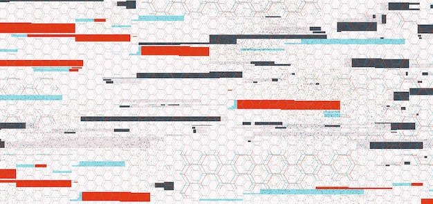 Illustrazione 3d steam style e microonde retina tecnologia vhs sfondo datamoshing effetto fotocamera come su vecchie videocassette, riavvolgimento o schermo tv senza segnale.