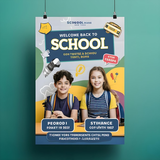 3d illustration of a vibrant backtoschool scene featuring backpacks lunchboxes pencils and book