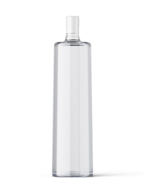 3D illustration Vodka bottle on white background