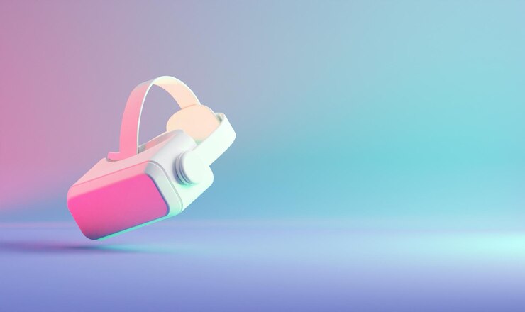 Фотография 3d иллюстрация эстетики метавселенной vr gear