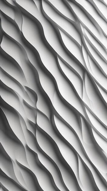 Foto illustrazione 3d modello bianco senza cuciture onde luce e ombra pannello decorativo per pareti