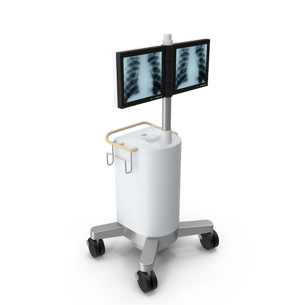 3D illustration Xray Medical View Station PNG 3D rendering